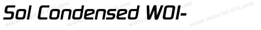 Sol Condensed W01字体转换